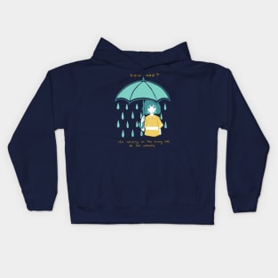 Sad Umbrella Kids Hoodie